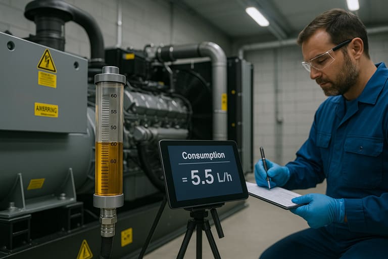 consumo de combustible de plantas electricas diesel