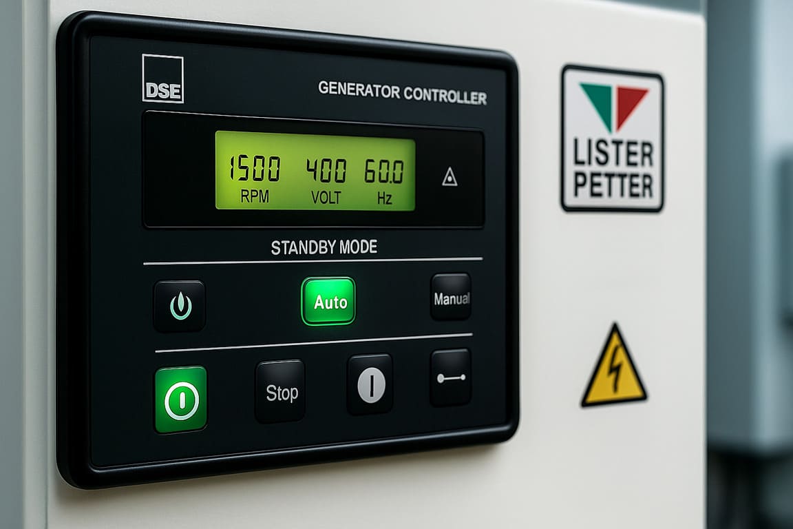 Repuestos Lister Petter 21 rpm y modo standby en generadores eléctricos diesel