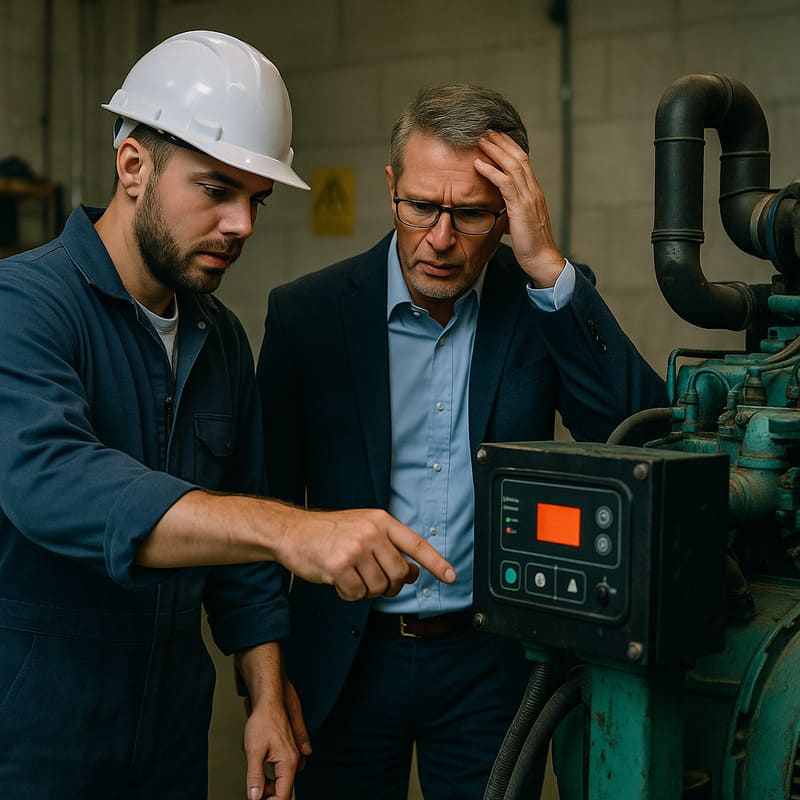 7 Errores Que Están Acortando la Vida Útil de Tu Generador Diésel (Y Cómo Evitarlos) Plantas Eléctrica Diesel