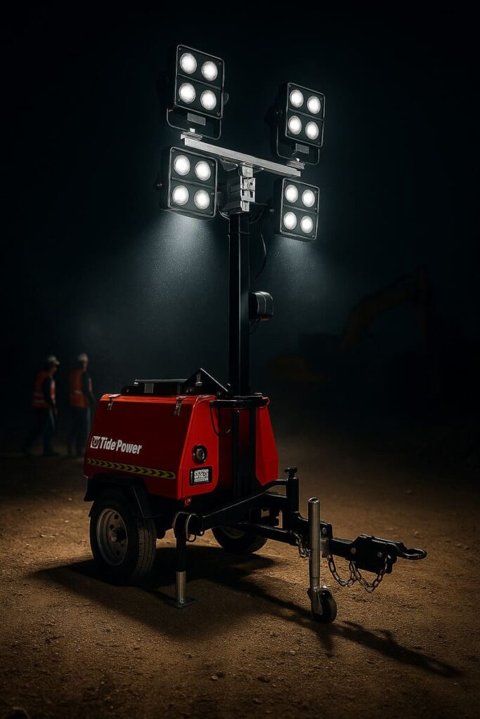 Torre de Iluminación, LED, Motor Lister Petter