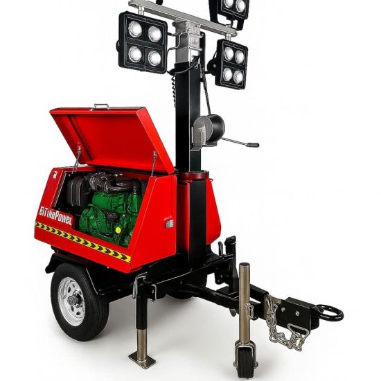 Torres de Iluminación. Luminarias LED, con Motor Lister Petter